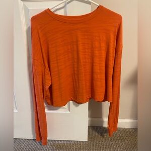 Women's Lululemon Orange Long Sleeve Top